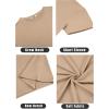 imageCOOFANDY Mens Short Sleeve TShirts Crew Neck Casual Summer T Shirts 13 Pack Basic Tee ShirtAkhaki 1pack