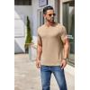 imageCOOFANDY Mens Short Sleeve TShirts Crew Neck Casual Summer T Shirts 13 Pack Basic Tee ShirtAkhaki 1pack