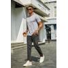 imageCOOFANDY Mens Short Sleeve TShirts Crew Neck Casual Summer T Shirts 13 Pack Basic Tee ShirtAlight Grey 1pack