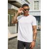 imageCOOFANDY Mens Short Sleeve TShirts Crew Neck Casual Summer T Shirts 13 Pack Basic Tee ShirtAwhite 1pack
