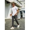 imageCOOFANDY Mens Short Sleeve TShirts Crew Neck Casual Summer T Shirts 13 Pack Basic Tee ShirtAwhite 1pack