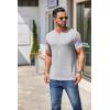 imageCOOFANDY Mens Short Sleeve TShirts Crew Neck Casual Summer T Shirts 13 Pack Basic Tee ShirtB BlackLight Grey 2 Pack