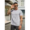 imageCOOFANDY Mens Short Sleeve TShirts Crew Neck Casual Summer T Shirts 13 Pack Basic Tee ShirtB BlackLight Grey 2 Pack