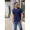 imageCOOFANDY Mens Short Sleeve TShirts Crew Neck Casual Summer T Shirts 13 Pack Basic Tee ShirtB Dark GreyNavy Blue 2 Pack