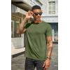 imageCOOFANDY Mens Short Sleeve TShirts Crew Neck Casual Summer T Shirts 13 Pack Basic Tee ShirtB Navy BlueArmy Green 2 Pack