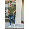 imageCOOFANDY Mens Short Sleeve TShirts Crew Neck Casual Summer T Shirts 13 Pack Basic Tee ShirtB Navy BlueArmy Green 2 Pack