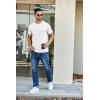 imageCOOFANDY Mens Short Sleeve TShirts Crew Neck Casual Summer T Shirts 13 Pack Basic Tee ShirtC BlackDark GreyWhite 3 Pack