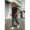 imageCOOFANDY Mens Short Sleeve TShirts Crew Neck Casual Summer T Shirts 13 Pack Basic Tee ShirtC BlackDark GreyWhite 3 Pack