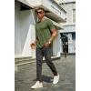 imageCOOFANDY Mens Short Sleeve TShirts Crew Neck Casual Summer T Shirts 13 Pack Basic Tee ShirtC BlackNavy BlueArmy Green 3 Pack
