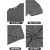 imageCOOFANDY Mens Short Sleeve TShirts Crew Neck Casual Summer T Shirts 13 Pack Basic Tee ShirtC BlackNavy BlueDark Grey 3 Pack