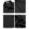 imageCOOFANDY Mens Casual Short Sleeve Shirt Button Down Summer Beach Shirt Textured Shirts with PocketBlack