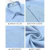 imageCOOFANDY Mens Casual Short Sleeve Shirt Button Down Summer Beach Shirt Textured Shirts with PocketLight Blue