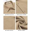 imageCOOFANDY Mens Casual Short Sleeve Shirt Button Down Summer Beach Shirt Textured Shirts with PocketLight Khaki
