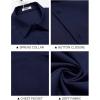 imageCOOFANDY Mens Casual Short Sleeve Shirt Button Down Summer Beach Shirt Textured Shirts with PocketNavy Blue