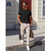 imageCOOFANDY Mens Cotton Henley TShirts Short Sleeve Button Casual Basic Tees Work Shirts with Split SideBlack