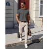imageCOOFANDY Mens Cotton Henley TShirts Short Sleeve Button Casual Basic Tees Work Shirts with Split SideDark Grey