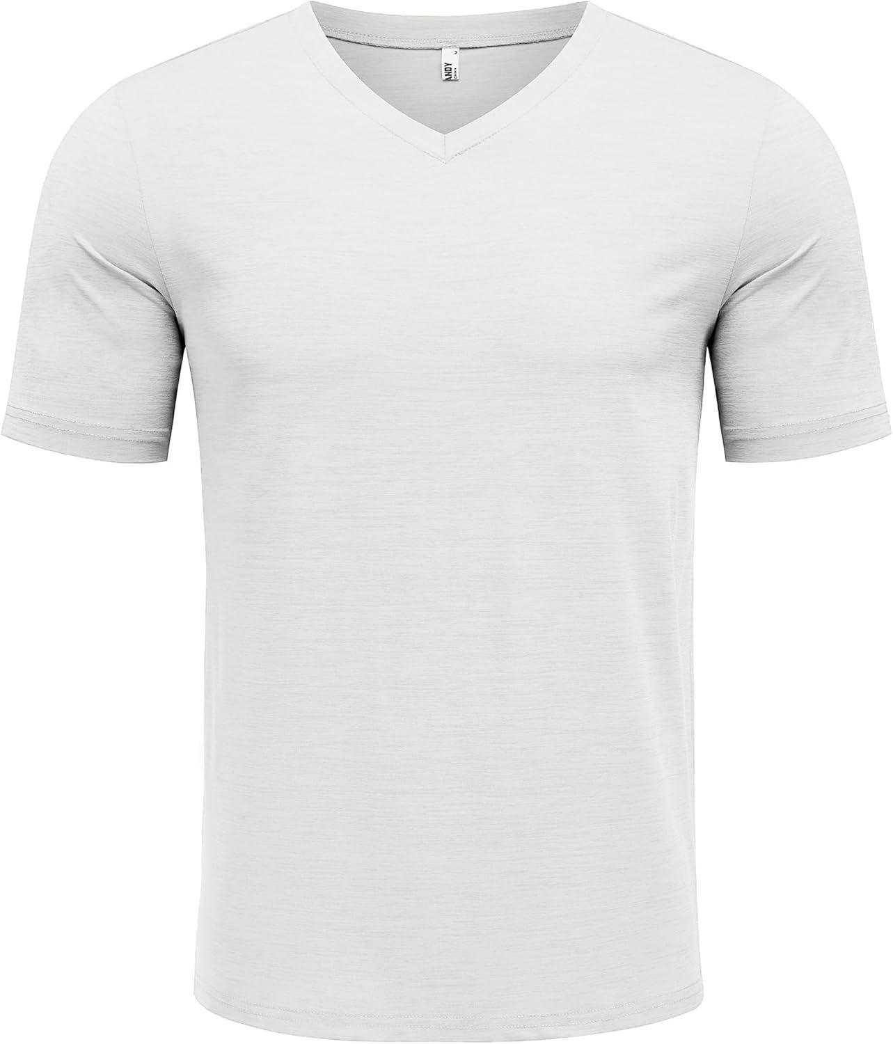 imageCOOFANDY Mens T Shirts Short Sleeve Classic V Neck TShirt Casual Summer Basic Tee ShirtWhite