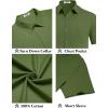 imageCOOFANDY Mens Button Down Short Sleeve Shirt Casual Cotton Summer Beach Wedding Shirts with PocketOlive Green