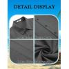imageCOOFANDY Mens Cuban Guayabera Shirt Short Sleeve Button Down Shirts Summer Beach Vacation ShirtsGray