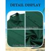 imageCOOFANDY Mens Cuban Guayabera Shirt Short Sleeve Button Down Shirts Summer Beach Vacation ShirtsGreen