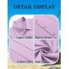 imageCOOFANDY Mens Cuban Guayabera Shirt Short Sleeve Button Down Shirts Summer Beach Vacation ShirtsLight Purple