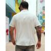 imageCOOFANDY Mens Cuban Guayabera Shirt Short Sleeve Button Down Shirts Summer Beach Vacation ShirtsWhite