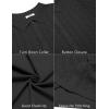 imageCOOFANDY Mens Knit Short Sleeve Shirts Button Down Vintage Knitted Polo Shirt Casual Beach Crochet Cable Vacation ShirtBlack