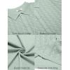 imageCOOFANDY Mens Knit Short Sleeve Shirts Button Down Vintage Knitted Polo Shirt Casual Beach Crochet Cable Vacation ShirtIce Green