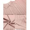 imageCOOFANDY Mens Knit Short Sleeve Shirts Button Down Vintage Knitted Polo Shirt Casual Beach Crochet Cable Vacation ShirtLotus Root Pink