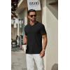 imageCOOFANDY Mens T Shirts Short Sleeve Classic V Neck TShirt Casual Summer Basic Tee ShirtBlack
