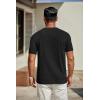 imageCOOFANDY Mens T Shirts Short Sleeve Classic V Neck TShirt Casual Summer Basic Tee ShirtBlack