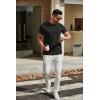 imageCOOFANDY Mens T Shirts Short Sleeve Classic V Neck TShirt Casual Summer Basic Tee ShirtBlack