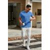 imageCOOFANDY Mens T Shirts Short Sleeve Classic V Neck TShirt Casual Summer Basic Tee ShirtBlue