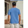imageCOOFANDY Mens T Shirts Short Sleeve Classic V Neck TShirt Casual Summer Basic Tee ShirtBlue