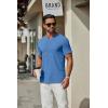 imageCOOFANDY Mens T Shirts Short Sleeve Classic V Neck TShirt Casual Summer Basic Tee ShirtBlue