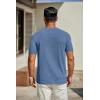 imageCOOFANDY Mens T Shirts Short Sleeve Classic V Neck TShirt Casual Summer Basic Tee ShirtDark Blue