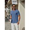imageCOOFANDY Mens T Shirts Short Sleeve Classic V Neck TShirt Casual Summer Basic Tee ShirtDark Blue