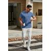 imageCOOFANDY Mens T Shirts Short Sleeve Classic V Neck TShirt Casual Summer Basic Tee ShirtDark Blue