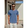 imageCOOFANDY Mens T Shirts Short Sleeve Classic V Neck TShirt Casual Summer Basic Tee ShirtDark Blue