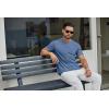 imageCOOFANDY Mens T Shirts Short Sleeve Classic V Neck TShirt Casual Summer Basic Tee ShirtDark Blue