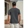 imageCOOFANDY Mens T Shirts Short Sleeve Classic V Neck TShirt Casual Summer Basic Tee ShirtDark Grey