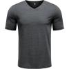imageCOOFANDY Mens T Shirts Short Sleeve Classic V Neck TShirt Casual Summer Basic Tee ShirtDark Grey
