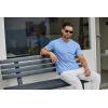 imageCOOFANDY Mens T Shirts Short Sleeve Classic V Neck TShirt Casual Summer Basic Tee ShirtLight Blue