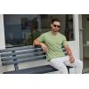 imageCOOFANDY Mens T Shirts Short Sleeve Classic V Neck TShirt Casual Summer Basic Tee ShirtLight Green