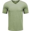 imageCOOFANDY Mens T Shirts Short Sleeve Classic V Neck TShirt Casual Summer Basic Tee ShirtLight Green
