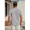imageCOOFANDY Mens T Shirts Short Sleeve Classic V Neck TShirt Casual Summer Basic Tee ShirtLight Grey