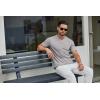 imageCOOFANDY Mens T Shirts Short Sleeve Classic V Neck TShirt Casual Summer Basic Tee ShirtLight Grey