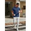 imageCOOFANDY Mens T Shirts Short Sleeve Classic V Neck TShirt Casual Summer Basic Tee ShirtNavy Blue