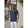 imageCOOFANDY Mens T Shirts Short Sleeve Classic V Neck TShirt Casual Summer Basic Tee ShirtNavy Blue