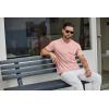 imageCOOFANDY Mens T Shirts Short Sleeve Classic V Neck TShirt Casual Summer Basic Tee ShirtPink